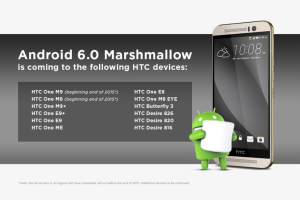 HTC released a list of devices that will soon receive the new Android 6.0 Marshmallow OS.  <br/>HTC on Twitter
