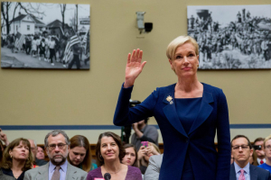 Cecile Richards, president of Planned Parenthood, under oath. <br/>New Yorker
