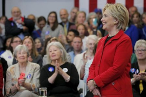 Democratic presidential candidate Hillary Clinton pledged Monday to take on the powerful U.S. gun lobby. <br/>Reuters