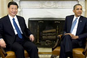 US President Barack Obama meets with then-Chinese Vice President Xi Jinping in 2012 <br/>AP photo