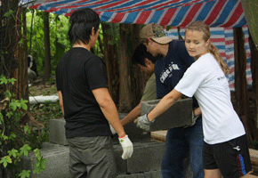 ''Their willingness to help each other really stood out to me,'' said team member Nicole Bradley. ''People working at the Hope Center are committed to developing relationships with the community, establishing long term connections and rebuilding lives alongside people who lost everything in last year’s earthquake.'' <br/>(World Serve) 