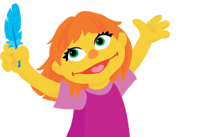 Julia, the new Sesame Street character who is autistic.  <br/>Sesame Workshop/People