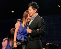 City Harvest Church founder Kong Hee pictured with his wife, Sun Ho. <br/>Facebook