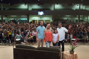 Bethany Hamilton and Adam Dirks shared their inspiring stories with hundreds of people at Abundant Life Christian Fellowship in Mountain View, CA. <br/>Hudson Tsuei/The Gospel Herald