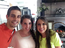 Anna Duggar was present during the sendoff party for Jill and Derick Dillard. Image from Dillard Family Blog. <br/>