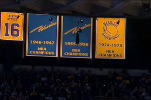 The Golden State Warriors will formally unveil the 2014-15 NBA Championship banner as part of the pregame festivities on Tuesday. <br/>Warriors Web site