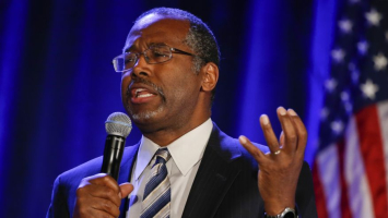  Dr. Ben Carson addresses the Republican National Committee luncheon. <br/>AP photo