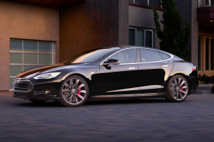 Tesla Model S self-driving car. <br/>Tesla Motors