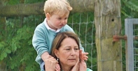 Carole Middleton with Prince George