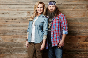 Korie Robertson pictured with her husband, Willie Robertson. <br/>Facebook