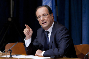 French President François Hollande <br/>AP photo