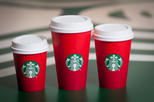 Starbucks' controversial red holiday cups  <br/>AP photo