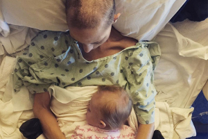 Joey Martin Feek shown embracing her daughter Indiana. Instagram/Joey+Rory <br/>