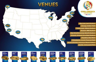 Ten U.S. cities will play host to the Copa America Centenario next summer. <br/>Facebook page