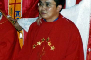 Father Pedro Yu Heping, also known as Wei Heping, is seen in this undated photo. On Nov. 11, police informed the family that the priest's body had been found in the Fen River. (CNS photo/courtesy The Cardinal Kung Foundation) <br/>