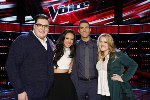 Two of The Voice's last 10 contestants for season 9 are competing with religious songs, and both are on Adam Levine's team. <br/>The Voice