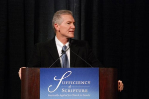Scott T. Brown, director of the National Center for Family-Integrated Churches, addresses Christian leaders and families at the Sufficiency of Scripture conference at the Northern Kentucky Convention Center, Dec. 10-12, 2009. <br/>National Center for Family-Integrated Churches