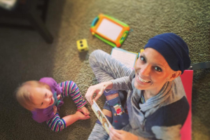 Popular country music singer Joey Martin Feek is still fighting through the last stage of cervical cancer so she can spend as much time as possible with her daughter, Indiana (shown here from Friday) and her family. Rory Feek Facebook <br/>