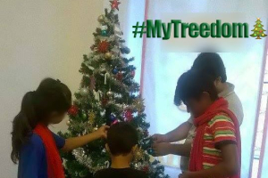 Stateless but not hopeless:  Pakistani Christians find Christmas cheer in Malaysia, while fleeing persecution. A new Facebook page provides a place for Christians around the world to demonstrate their observations and celebrations of Christmas. <br/>Facebook/My Treedom