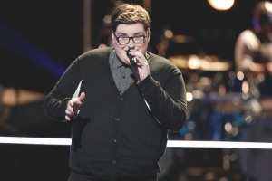 Jordan Smith performs during the battle round on The Voice.  <br/>NBC