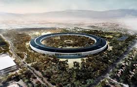 Simulation of Apple's Spaceship Campus when completed.   <br/>Wikipedia