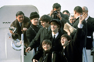 The Beatles arrive in America back in 1964. <br/>Getty Images
