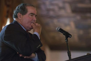 Supreme Court Justice Antonin Scalia said Saturday the ''Constitution does not ban government from supporting religion.''<br />
Reuters <br/>