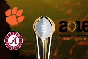 The 2016 College Football National Championship features the Alabama Crimson Tide against the Clemson Tigers. <br/>