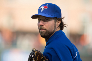 The Toronto Blue Jays are rumored to be moving veteran pitcher R.A. Dickey.  <br/>Flickr.com/keithallison