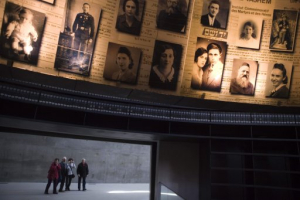Visitors view the display at the Yad Vashem Holocaust memorial in Jerusalem on International Holocaust Remembrance Day Wednesday, Jan. 27, 2010. International Holocaust Remembrance Day marks the liberation of the Auschwitz concentration camp on Jan. 27, 1945. <br/>AP