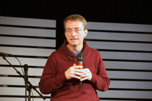 VMWare CEO Pat Gelsinger speaks at the first Transforming the Bay with Christ (TBC) Large Group Gathering at EPIC Church in Downtown San Francisco. Gospel Herald <br/>