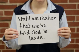 East Catholic High School students in Manchester, Conn., think ''prayer shaming'' should stop, so they made a hart-hitting video about it. East Catholic High School <br/>