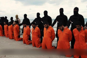 In February 2015, Islamic State militants beheaded 21 Coptic Christians because of their faith. <br/>AP photo