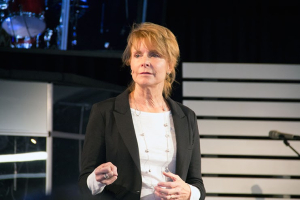 Nancy Ortberg, CEO of Transforming the Bay With Christ, speaks at Epic Church in San Francisco, CA on January 9, 2016. <br/>The Gospel Herald