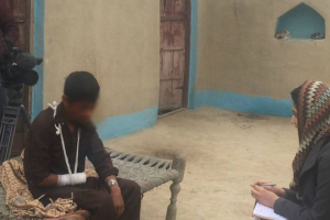 15-year-old Anwar Ali speaks to a BBC reporter in the Punjab province. <br/>BBC