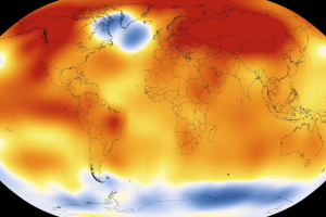 2015 was the warmest year since modern record-keeping began in 1880, according to a new analysis by NASA’s Goddard Institute for Space Studies. The record-breaking year continues a long-term warming trend — 15 of the 16 warmest years on record have now occurred since 2001.<br />
 <br/>Scientific Visualization Studio/Goddard Space Flight Center
