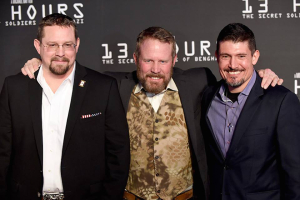 The real-life soldier heroes who inspired the new movie ''13 Hours: The Secret Soldiers of Benghazi,'' being released Jan. 22, 2016. The CIA contractors who defended diplomatic colleagues in Libya on Sept. 11, 2012, were Mark ''Oz'' Geist, John ''Tig'' Tiegen and Kris ''Tanto'' Paranto. Photo: 13 Hours: The Secret Soldiers of Benghazi Facebook <br/>