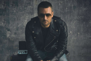 As the title of Eric Church's debut album ''Sinners Like Me'' suggests, Church’s songwriting is sometimes more about straying from the image of a perfect Christian, but not too far away. In the title track he sings, ''On the day I die/ I know where I’m gonna go/ Me and Jesus got that part worked out/ I’ll wait at the gates til his face I see/ And stand in a long line of sinners like me.'' He was nominated for five awards in this year's 51st Academy of Country Music Awards. Facebook <br/>Facebook 