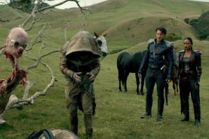 Amberle, Wil, and Eretris are set to find a refuge in ''The Shannara Chronicles'' season 1 episode 6. Twitter/@AaronJakubenko <br/>Twitter/@AaronJakubenko