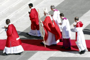 Pope Francis leads the Palm Sunday mass at Saint Peter's Square at the Vatican last March. (Image credit: Giampiero Sposito/Reuters)<br />
 <br/>Giampiero Sposito / Reuters