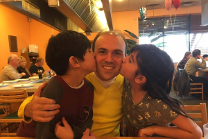Pastor Saeed Abedini pictured with his two children, Jacob and Rebekka.  <br/>Facebook