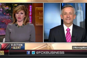 First Baptist Dallas' pastor Robert Jeffress (on right) took up the role of defending Donald Trump's religious integrity Friday with Fox News' Maria Bartiromo, after comments made by Pope Francis Thursday indicated that anyone who wants to build walls without bridges was 