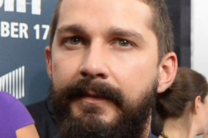 Actor Shia Labeouf, who plays the part of ''Bible/Boyd Swan,'' gives interviewed to the Defense Media on the ''Red Carpet'' during the world premiere of the movie Fury at the Newseum in Washington D.C. Wikimedia Commons / DoD News Features <br/>