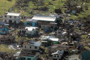 Most of Fiji was without electricity Sunday and residents were told to stay inside following deadly Cyclone Winston. <br/>Reuters 