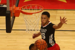 Ben Simmons in the 2015 McDonald's All-American Boys Game. <br/>TonyTheTiger/Wikimedia Commons