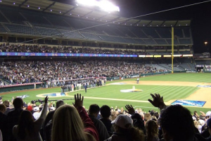Saddleback Church holds its 2010 Easter services at Angel Stadium in southern California. <br/>Saddleback Church