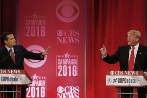 Ted Cruz and Donald Trump <br/>AP images