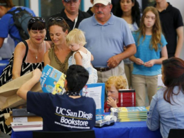 People lined up to purchase copies during the July 2015 release of the new Dr. Seuss book ''What Pet Should I Get?'' at the University of California San Diego's Geisel Library in San Diego, Calif. The book was released 24 years after the famous author's death. Reuters  <br/>