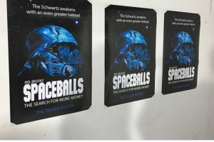 Spaceballs 2 posters appearing at the NYC subway station. <br/>Instagram
