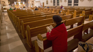 Research shows that fewer and fewer people are attending church services, across the United States.  <br/>CNS photo